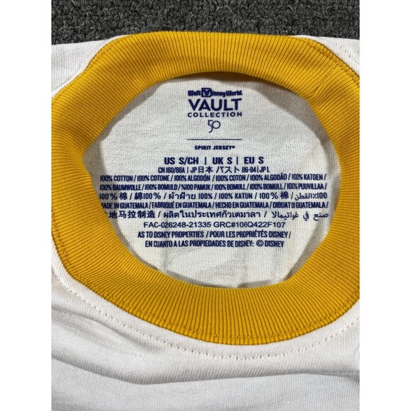 Spirit Jersey Disney World Castle Small Blue Yellow Adult Mens Womens Small - Picture 12 of 16